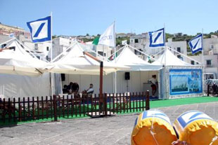 Nella splendida cornice dell'isola di Ponza  tutto pronto per la seconda tappa del circuito mediterraneo del Farr 40.