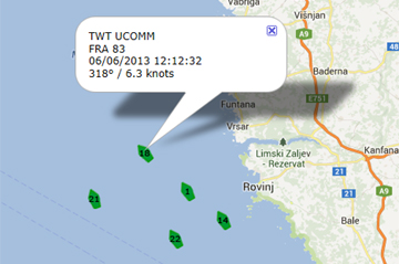 Posizione di TWT UComm alle 12.12 del 6 giugno