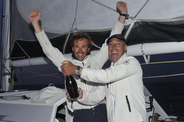 Marco Rodolfi e Matteo Auguadro all'arrivo