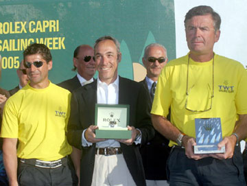 TWT festeggia la vittoria alla Rolex Capri Sailing Week